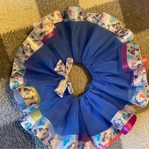 Royal Blue Cartoon Trim Diaper Cover